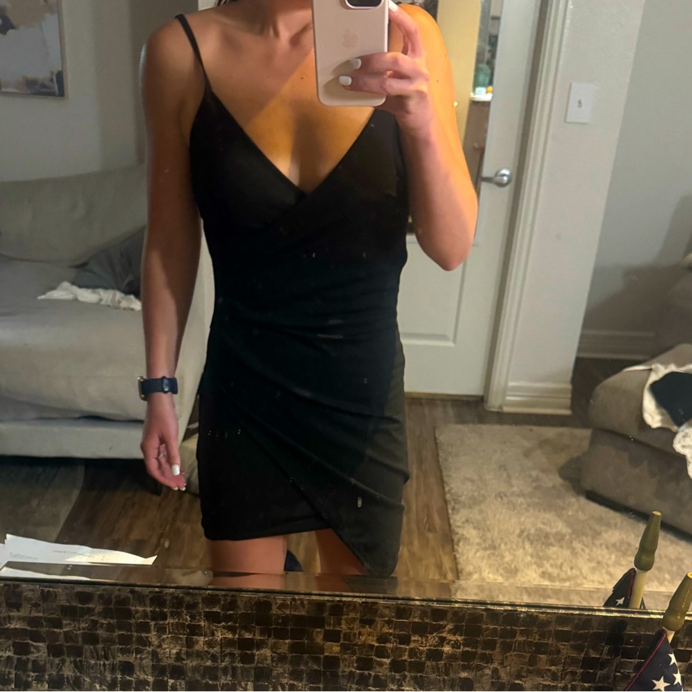 Mini wrap dress